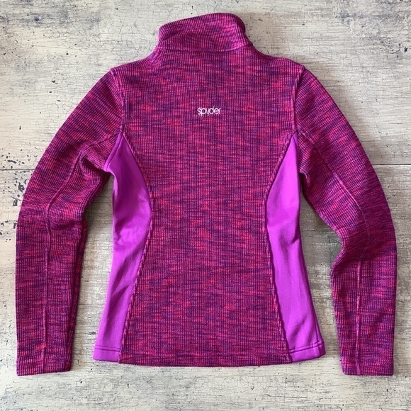 SPYDER Endure Full Zip Mid-Weight Core Sweater - Magenta Multi - Picture 15 of 16